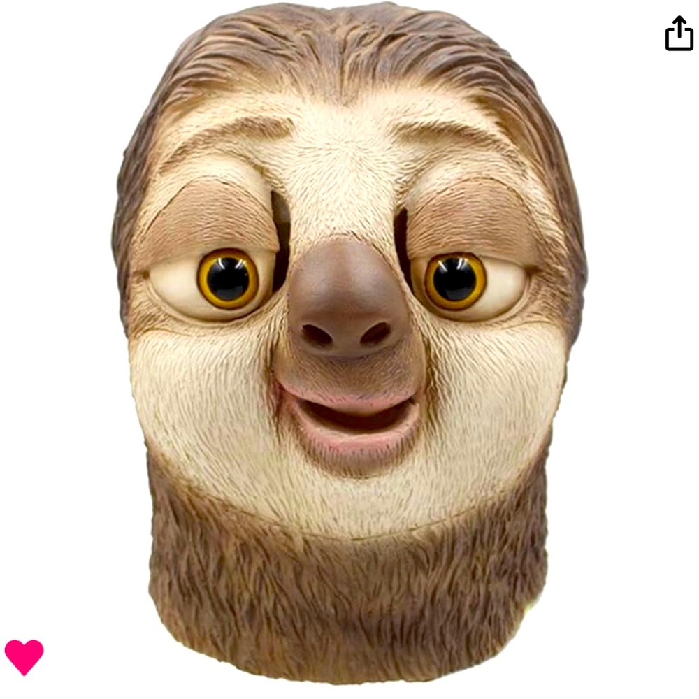 Costume Sloth Mask